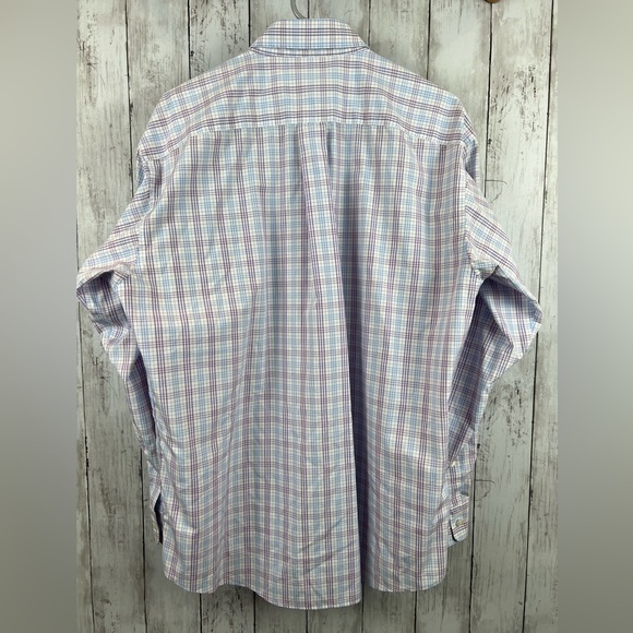 Joseph and Feiss Men's Plaid Long Sleeve Button Up - Picture 3 of 3